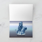 Bob Cratchit en Tiny Tim KerstCarol Feestdagen Kaart (Binnen)