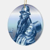 Bob Cratchit en Tiny Tim KerstCarol Keramisch Ornament (Links)