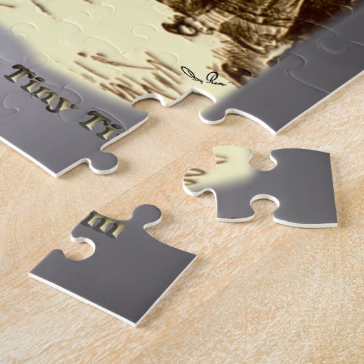 Bob Cratchit en Tiny Tim KerstCarol Legpuzzel (Zijkant)