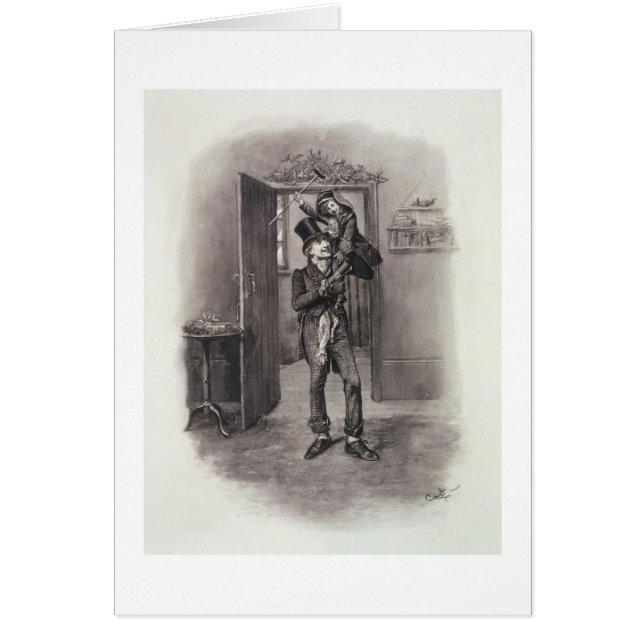 Bob Cratchit en Tiny Tim uit 'Charles Dickens: (Voorkant)
