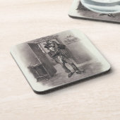 Bob Cratchit en Tiny Tim uit 'Charles Dickens: Drankjes Onderzetter (Linkerzijde)