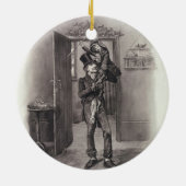 Bob Cratchit en Tiny Tim uit 'Charles Dickens: Keramisch Ornament (Achterkant)
