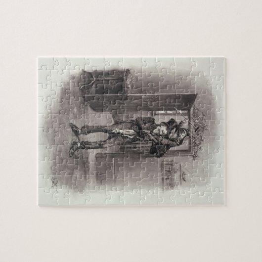 Bob Cratchit en Tiny Tim uit 'Charles Dickens: Legpuzzel (Horizontaal)