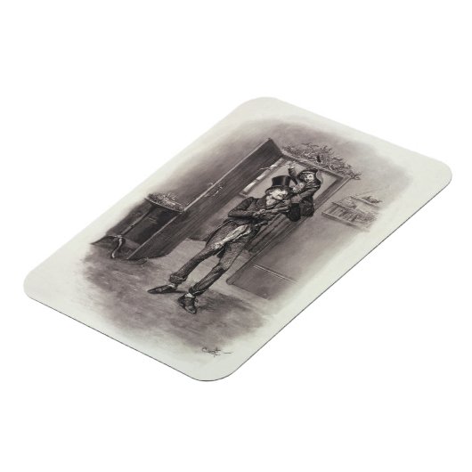 Bob Cratchit en Tiny Tim uit 'Charles Dickens: Magneet (Linkerzijde)