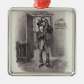 Bob Cratchit en Tiny Tim uit 'Charles Dickens: Metalen Ornament (Voorkant)