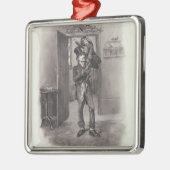 Bob Cratchit en Tiny Tim uit 'Charles Dickens: Metalen Ornament (Links)