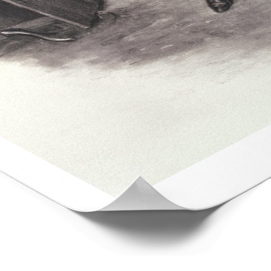 Bob Cratchit en Tiny Tim uit 'Charles Dickens: Poster (Hoek)