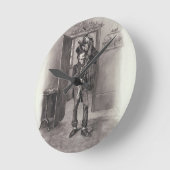 Bob Cratchit en Tiny Tim uit 'Charles Dickens: Ronde Klok (Hoek)