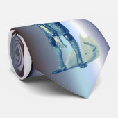 Bob Cratchit Holding Tiny Tim KerstCarol Stropdas (Opgerold)