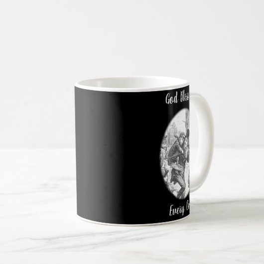 Bob Cratchit Tiny Tim A Christmas Carol Koffiemok (Voorkant rechts)