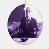 Bob de Alien die tv-versiering bekijkt! Keramisch Ornament (Links)