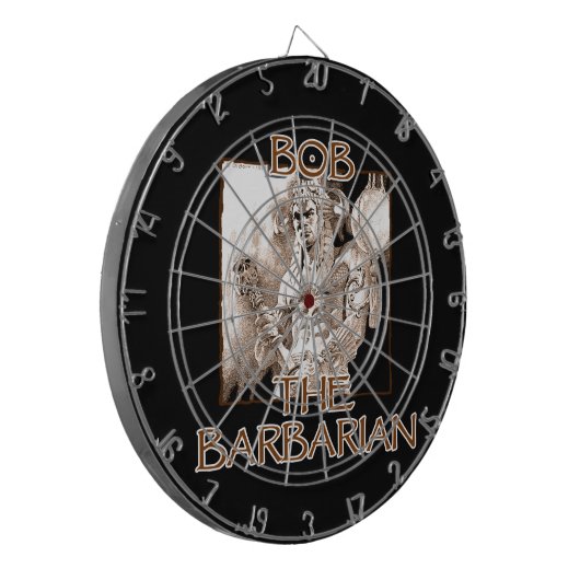 Bob, de Barbarian Dartbord (Voorkant Links)