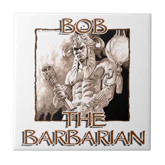 Bob, de Barbarian Tegeltje (Voorkant)