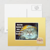 Bob de Bouwer is ziek Briefkaart (Voorkant / Achterkant)