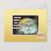 Bob de Bouwer is ziek Briefkaart (Voorkant)