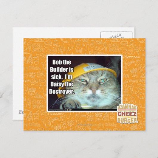 Bob de Bouwer is ziek Briefkaart (Voorkant / Achterkant)