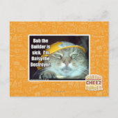 Bob de Bouwer is ziek Briefkaart (Voorkant)