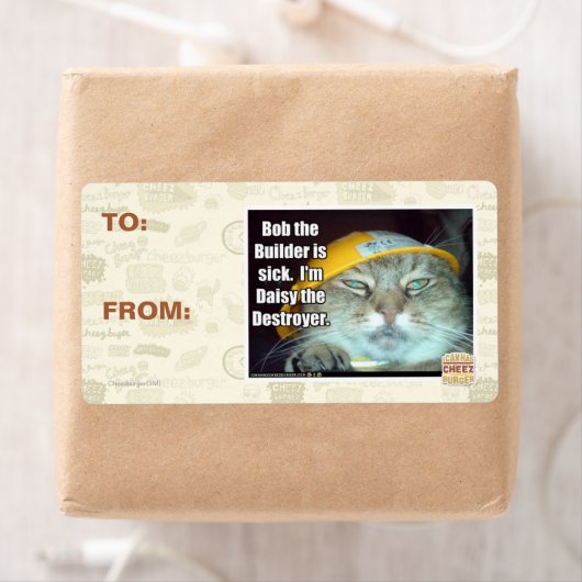 Bob de Bouwer is ziek Etiket (Insitu)