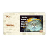 Bob de Bouwer is ziek Etiket (Voorkant)