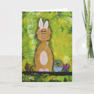 Bob, de gepotte paasbunny feestdagen kaart