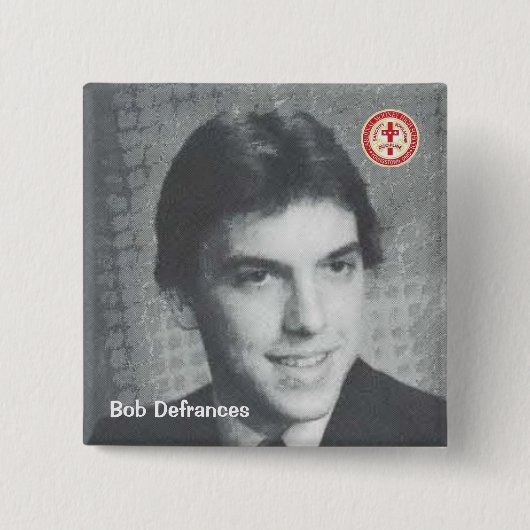 Bob Defrances Vierkante Button 5,1 Cm (Voorkant)