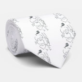 Bob Dobbs Skull Stropdas (Opgerold)