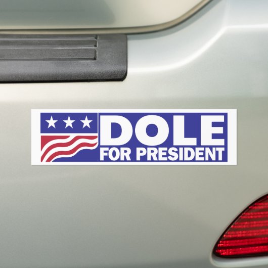 Bob Dole 1996 voor President Bumpersticker (Op auto)