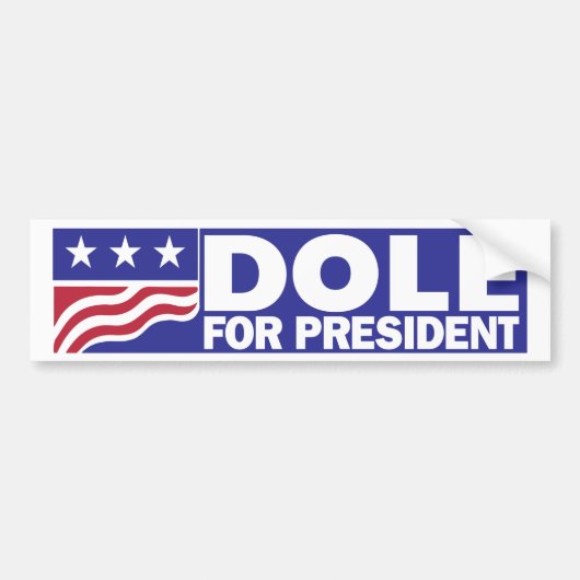 Bob Dole 1996 voor President Bumpersticker (Voorkant)