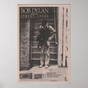 BOB DYLAN Poster 1978 origineel NME - en The Band