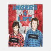 Bob en Doug McKenzie - Hosers 4 Life Fleece Deken (Voorkant)