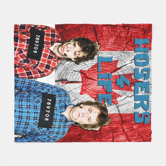 Bob en Doug McKenzie - Hosers 4 Life Fleece Deken (Voorkant (Horizontaal))