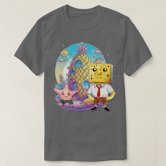 Bob en Patrick realistischer interpretatiewater T-shirt (Design voorkant)