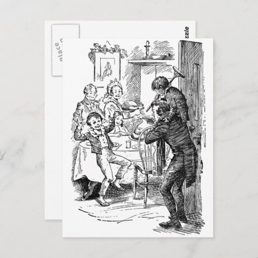 Bob en Tiny Tim Briefkaart (Voorkant / Achterkant)