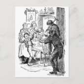 Bob en Tiny Tim Briefkaart (Voorkant)