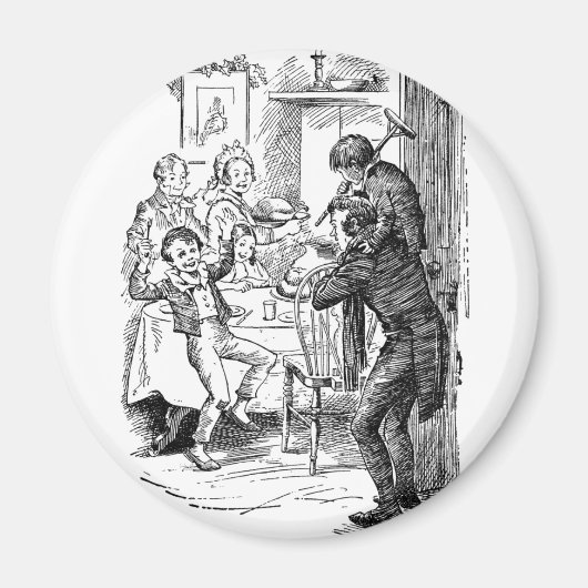 Bob en Tiny Tim Magneet (Voorkant)