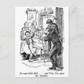 Bob en Tiny Tim (met tekst) Briefkaart