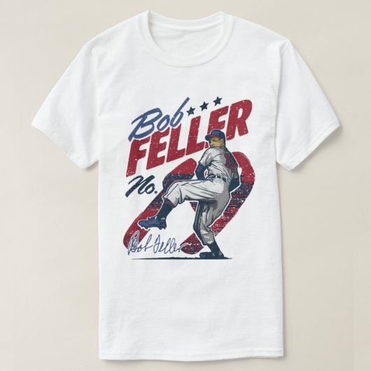 Bob Feller Vintage T-shirt (Design voorkant)