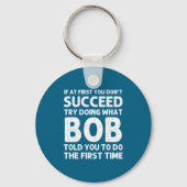 Bob Gift Name D Birthday Funny Christma Sleutelhanger (Voorkant)