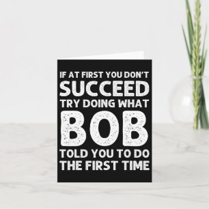Bob Gift Name Personalized Birthday Funny Christma Kaart