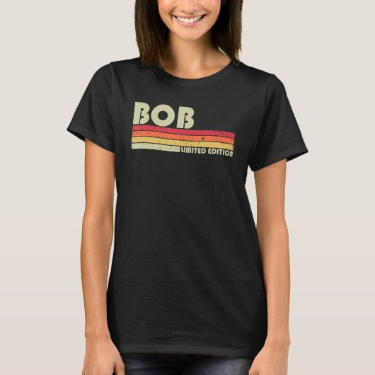 BOB Gift Name Personalized Funny Retro Bir T-shirt (Voorkant)