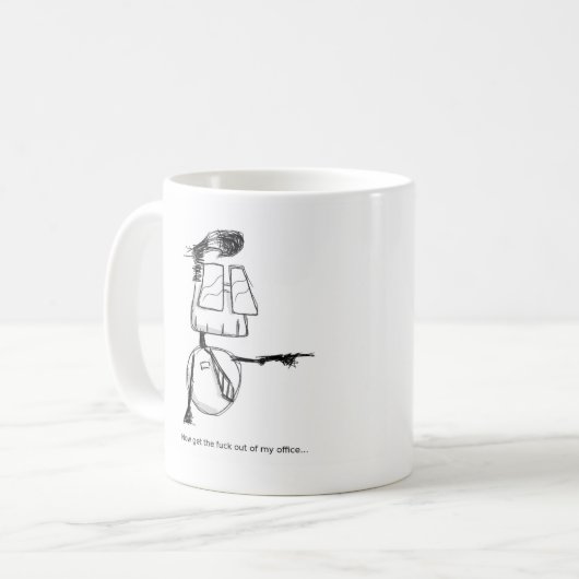 Bob 'GTFO'-Mok (rechtshandig) Koffiemok (Voorkant links)