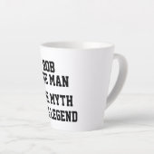 BOB, HET MAN DE MYTH DE LEGEND, grappig Latte Mok (Rechterhoek)