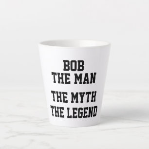 BOB, HET MAN DE MYTH DE LEGEND, grappig Latte Mok
