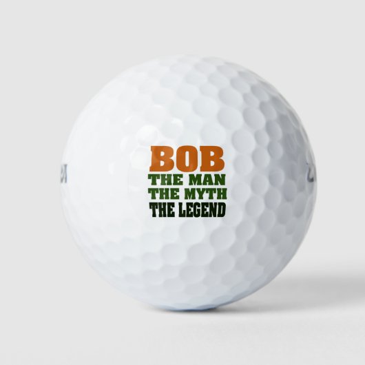 Bob het Man, de mythe, de legende Golfballen (Voorkant)