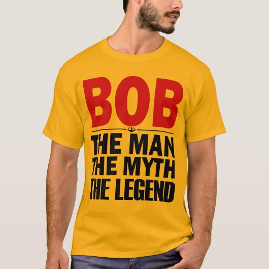 Bob het man De mythe van de legende T-shirt (Voorkant)