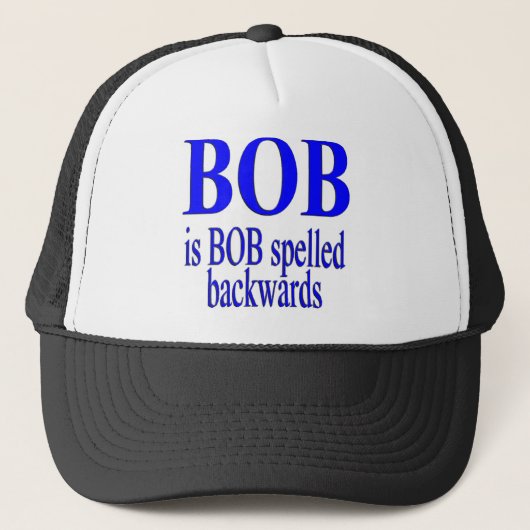 Bob is achteruit Bob Trucker Pet (Voorkant)