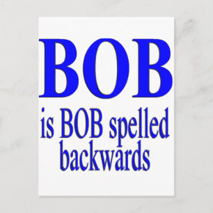 Bob is Bob backwards Briefkaart