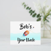 Bob is je oom briefkaart (Staand voorkant)