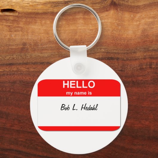 Bob L. Hedahl (bobbelhoofdpop) Sleutelhanger (Voorkant)