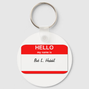 Bob L. Hedahl (bobble-hoofdpop) Sleutelhanger
